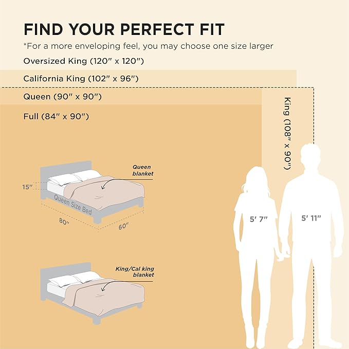 Bedsure GentleSoft California King Size Blanket for Bed - Cozy Soft Blankets for Women, Cute Large Throws for Girls, Linen, 102x96 Inches