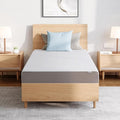 Amazon Basics Memory Foam Mattress, Medium Firm, 8 Inch, Full, White/Grey