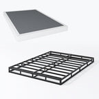 Box Spring Queen - 3 Inch Heavy Duty Low Profile Metal Queen Box Springs for Bed, Mattress Foundation, Easy Assembly,Easy Clean Cover