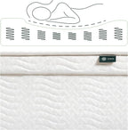 ZINUS 12 Inch Foam and Spring Hybrid Mattress [New Version], Queen, Fiberglass Free, Medium Firmness, Durable Support, Certified Safe Foams & Fabric, Mattress in A Box