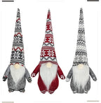 Gnome Christmas Ornaments, Handmade Swedish Tomte Gnomes Plush Scandinavian Santa Elf Table Ornaments Christmas Decoration Home Decor (Wool Snowflake, Set of 3)