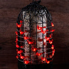 Impress Life Christmas Tree Cardinal String Lights, Red Snow Bird Decorative Ornaments 10 ft 40 LEDs Battery Operated with Remote Timer for Wedding Birthday Parties Bedroom Home Holiday Decoration