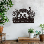 Custom Hedgehog Metal Sign, Personalized Hedgehog Metal Wall Art,Hedgehog Lovers Gift Metal Kid Room Decor,Personalized Hedgehog Lover Name Sign,Kid Nursery Decoration (Hedgehog A)