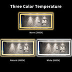 LOAAO 80"X40" LED Mirror for Bathroom, Lighted Bathroom Mirror with Lights, Anti-Fog, Dimmable, Memory Function, Easy to Install, Clear Reflection
