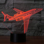 Creatively 3D Plane Lights LED Airplane Night Light, YKLWORLD 3D Aero Plane Illusion Table Lamp with 7 Colors and USB Powered, Best Bedroom Decor Toys Gifts for Kids Children Birthday