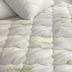 Twin Mattress Cover Air Mattress Topper, Viscose Made from Bamboo Mattress Pad for Kids, Soft Breathable and Noiseless Pillow Top Mattress Fits up to 16 inch