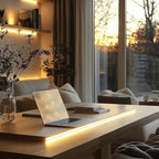 Short Led Strip Lights 5V USB LEDs Display Cabinet Lighting USB 8mm Small COB LED Strip Light 4000K Warm White Not Dimmable Flexible led for Home DIY TV Lights Indoor Use (3.28FT /1M)