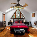 Ceiling Fan Pull Chains 13.6 Inches Fan Pulls 2 Pcs Ceiling Fan Pull Cord Fan Pull Set for Ceiling Fan Light and Lamps