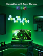 Govee Gaming Light for Monitor G1, RGBIC LED Backlight for 27-34 Inch PC, Smart LED Lights for Monitors with Color Matching, Adapts to Curved Monitors, Double Strip Light Beads with 123 Scene Modes