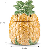 STAR MOON Wax Melt Warmer for Scented Wax Electric - Tropical Pineapple Design with Ceramic Warming Plate - Ideal for Home and Office - No Flame