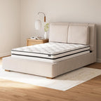 Signature Design by Ashley Queen Size Chime 10 Inch Medium Firm Hybrid Mattress with Cooling Gel Memory Foam for Pressure Relief, Fiberglass Free, Mattress In A Box
