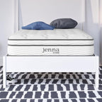 Modway Jenna 8” Innerspring and Memory Foam Narrow Twin Mattress With Individually Encased Coils White