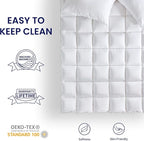 SLEEP ZONE Queen Size Cotton Mattress Pad, Machine Washable Mattress Protector Cover, Soft Cotton Top Cooling Mattress Topper Fits 8-21 inch Deep Pocket, Queen
