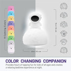 Lumipets Junior Astronaut Night Light, Soft Silicone Material, 8 Soothing Colors, Cordless, Easy Control, Portable