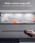 Remote Control Under Cabinet Led Light Plug in, Dimmable Daylight White 4500K, 3 Pack 12 inch Linkable Led Under Counter Lights for Kitchen Upgrade ETL Listed Plug 24V, UNO-LK 4500K