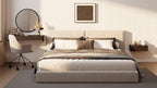 Mobili Fiver, Riccardo Wall Bedside Table, Dark Walnut, Made in Italy