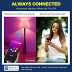 Lightinginside Smart Light Bulbs 100W Equiv., 1350LM 11W Smart Bulb Works with Alexa/Google Home/Smart Life, A19 E26 RGBCW Color Changing, No Hub Required, 2.4G WiFi Bluetooth Bulb, ETL Listed, 4PCS