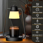 MAOYUE Candle Warmer Lamp with Timer and Dimmer for Jar Candles - Electric Wax Melt Warmer, Vintage Black Decor Lamp, Perfect Housewarming & Birthday Gift for Women, Mom | Upgraded