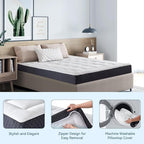 ONENICE 5 Inch Full Size Mattress in a Box, Cooling Gel Memory Foam Mattress, Removable Pillowtop with 3D Snow Down Alternative Filling, CertiPUR-US Certified, Fiberglass-Free, Pressure Relief