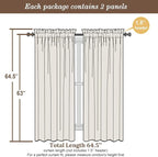 Chyhomenyc Light Green Sheer Curtains 63 Inches Long 2 Panels Set- Light Filtering Curtains for Bedroom, Soft Airy Voile Rod Pocket Living Room Window Drapes, 42Wx63L Inches, 2 PCS