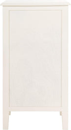 Safavieh Home Collection Everly Drawer , Vintage White 1-Drawer 2 Removable Baskets Side Table