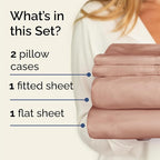 Twin XL 4 Piece Sheet Set - Comfy Breathable & Cooling - Ultra Soft Hotel Luxury Bedding Set w/ 8-16 Inch Deep Pockets - 1 Flat & 1 Fitted Sheet & 2 Pillowcases - Wrinkle Free and Easy Care - Mauve