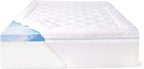 4" SealyChill™ Gel + Comfort Memory Foam Mattress Topper with Pillowtop Washable Allergen Resistant Cover, California King, White