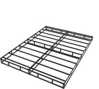 Cal King Box Spring 4 Inch Low Profile, Heavy Duty Metal Box Spring Bed Base with Fabric Cover, Mattress Foundation, Easy Assembly, Noise Free, Black