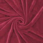 Exclusivo Mezcla Fleece Throw Blanket for Couch, Sofa, 300GSM Super Soft and Warm Blankets, Deep Red Throw All Season Use, Cozy, Plush, Lightweight, 50x60 Inches