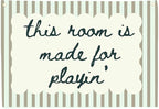 Playroom Rectangular Canvas Banner Wall Decor-Flag Poster Wall Decor for Baby Boy Girl Kids Teen,Playroom Nursery Homeschool Bedroom Home-Baby Shower Birthday Christmas-This Room Is Made for Playing