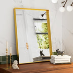 24”x36” Bathroom Vanity Mirror, Gold Framed Rectangle Mirrors, Modern Wall Mirror for Over Sink, Living Room, Bedroom, Entryway Mirrors Horizontally or Vertically