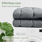 Ultra Soft Twin XL Size Mattress Topper - Viscose Made from Bamboo Pillow Top Mattress Pad for Back Pain Relief - Naturally Cooling for Hot Sleepers, Gray