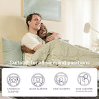NapQueen Queen Mattress, 8 Inch Victoria Hybrid Cooling Gel Infused Pocket Spring and Memory Foam Mattress, Queen Size Mattress Bed in a Box, CertiPUR-US Certified, Fiberglass-Free Mattress