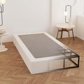 Twin Box Spring 9 Inch, Heavy Duty Metal Box Spring Bed Base with Fabric Cover, Mattress Foundation, Easy Assembly, Noise Free, Black