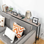 70.9'' Console Table with Power Outlet, Narrow Sofa Table, Industrial Entryway Table with USB Ports, Behind Couch for Entryway, Hallway, Foyer, Living Room, Greige CTHG18E01Z1