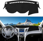 Dashboard Cover Mat Custom Fit for Hyundai Sonata 2011 2012 2013 2014 Dash Cover Nonslip Dash Mat Protector Sunshade No Glare Black