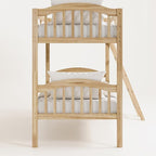 Storkcraft Long Horn Twin-Over-Twin Bunk Bed (Natural) - GREENGUARD Gold Certified, Converts to 2 Individual Twin beds