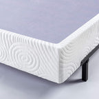 ZINUS Metal Box Spring with Wood Slats, 9 Inch Mattress Foundation, Sturdy Steel Structure, Easy Assembly, King