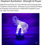 3D Elephant Decor Lamp Gift with Remote, 7 Color Changing Night Light Birthday Toys for Kids Girls Boys
