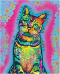 Dawhud Direct Colorful Cat Fleece Blanket for Bed, 50 x 60 inches Dean Russo Cat Fleece Throw Blanket for Women, Men and Kids - Super Soft Plush Cat Blanket Throw Plush Blanket for Cat Lovers