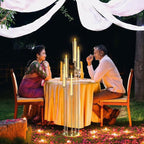10pcs 5 Arm Candelabra Acrylic Clear Floor Candelabra for Wedding Decor Tall Candle Holder for Table Centerpiece Ceremony Party Home Decoration Fit 0.8 LED Candle