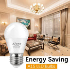 LED 3W 25 Watt Light Bulbs Equivalent, 120V Ceiling Fan Light Table Lamp Bulb Warm White 2700K LED Energy Saving Light E26 Base, Suitable for Home 4 Pack