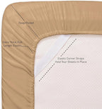 King Size Sheets - Breathable Luxury Bed Sheets with Full Elastic & Secure Corner Straps Built In - 1800 Supreme Collection Extra Soft Deep Pocket Bedding Set, Sheet Set, King, Taupe