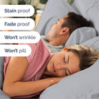 Queen Sheets Set 6 Piece - Includes 4 Pillowcases - Bed Sheets Queen Size - Soft Hotel Luxury Bedding - Cooling, Comfy and Breathable - 1 Flat & 1 Fitted & 4 Pillowcases w/ Deep Pockets - Steel Blue