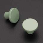 Ravinte 5 Pack Cabinet Knobs Light Green Kitchen Cabinet Knobs Round Dresser Drawer Pulls Closet Door Pulls 1-1/5 Inch