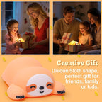 Sloth Night Light, Cute Sloth Gifts for Kids, Dimmable Silicone Animal Nursery Lamp,Adorable Rechargeable Squishy Night Light Touch Lamp for Girls Boys Room Decor