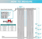 OVZME Bedroom Curtains 2 Panel Sets 84" Inch Length - Transparent Light Weight Soft Window Treatment Panels for Study Room/Living Room/Guest Room, Sage Green, Per Panel W42 X L84 inches