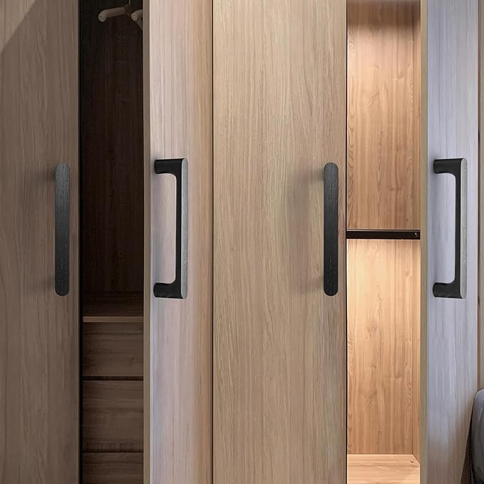 Walnut Round 7-1/2in 4 pcs Wooden Drawer Pulls Handle pulls for cabinets Kitchen Cabinet Drawer pulls Cabinet Door Pull