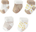 Unisex Baby Terry Socks 5-Pack for Baby boy and girl 0-12 Months Warm Cotton Socks