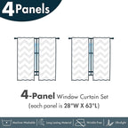 Ambesonne Geometric Floral Window Curtains Pack of 2, Classic Marble Print Ornate Leafy Flowers and Futurist Stripes, Lightweight Set with Rod Pocket, 4 Panels of - 28" x 63", Ceil Blue Laurel Green